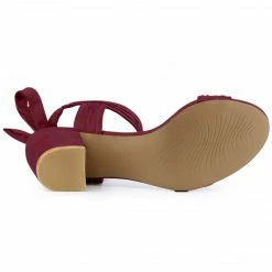 Allegra K Women's Open Toe Ankle Tie Back Block Heel Sandals Shoes 92 Allegra K Women's Open Toe Ankle Tie Back Block Heel Sandals Shoes