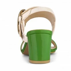 Allegra K Women's Slingback Block High Heel Sandals Shoes