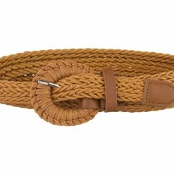 Allegra K Accessories Women PU Leather Braided Waist Belt Plus Size Skinny Belt For Dress Pants With Pin Buckle