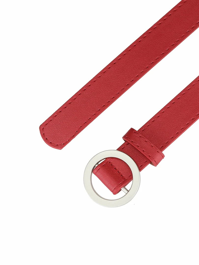 Allegra K Accessories Women's Belts O Ring Metal Buckle Plus Size Thin Nonporous Waist Belt For Jeans Dress 0.9 Inches Width 29 Allegra K Accessories Women's Belts O Ring Metal Buckle Plus Size Thin Nonporous Waist Belt For Jeans Dress 0.9 Inches Width