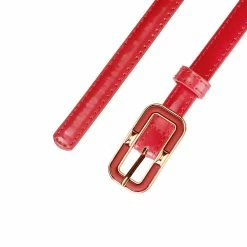 Allegra K Accessories Women's Skinny Betls Casual PU Leather Belt For Dress Jeans Thin Waist Belt