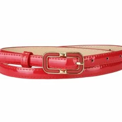 Allegra K Accessories Women's Skinny Betls Casual PU Leather Belt For Dress Jeans Thin Waist Belt