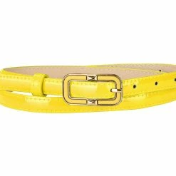 Allegra K Accessories Women's Skinny Betls Casual PU Leather Belt For Dress Jeans Thin Waist Belt