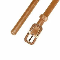 Allegra K Accessories Women's Skinny Betls Casual PU Leather Belt For Dress Jeans Thin Waist Belt