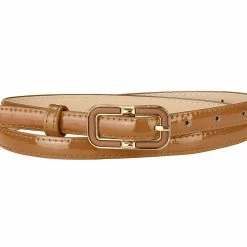 Allegra K Accessories Women's Skinny Betls Casual PU Leather Belt For Dress Jeans Thin Waist Belt