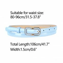 Allegra K Accessories Women's Skinny Betls Casual PU Leather Belt For Dress Jeans Thin Waist Belt