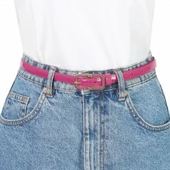 Allegra K Accessories Women's Skinny Betls Casual PU Leather Belt For Dress Jeans Thin Waist Belt