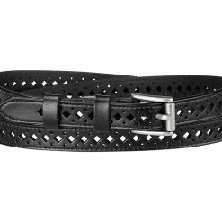 Allegra K Accessories Skinny Leather Belt For Women Hollow-out Thin Waist Belts For Jeans Dress 0.7 Inches Width