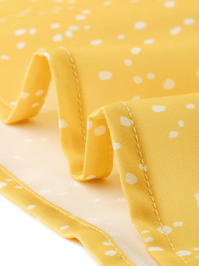 Women Allegra K Dot Print Ruffle Sleeve Button Up Top 15 Women Allegra K Dot Print Ruffle Sleeve Button Up Top