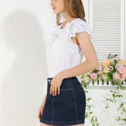 Allegra K Women's Casual High Waisted Shorts With Pockets Denim Jean Shorts 13 Allegra K Women's Casual High Waisted Shorts With Pockets Denim Jean Shorts