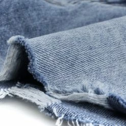 Allegra K Women's Denim Shorts Frade Frayed Hem Ripped Daisy Floral Summer Jeans