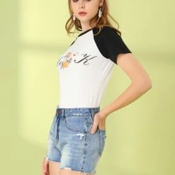 Allegra K Women's Denim Shorts Mid Rise Cutoff Distressed Ripped Jeans Shorts 13 Allegra K Women's Denim Shorts Mid Rise Cutoff Distressed Ripped Jeans Shorts