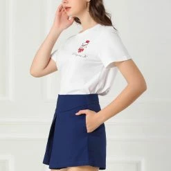 Allegra K Women's Casual Bow Tie High Waist Vintage Paper Bag Shorts