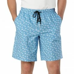 Allegra K Men's Summer Printed Shorts Drawstring Beach Pattern Pants Trunks