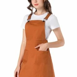 Allegra K Women's Adjustable Strap Above Knee Suspender Dress