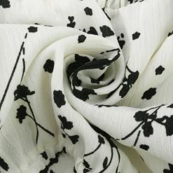 Allegra K Women's Floral Print Square Neck Puff Sleeve Smocked Blouse Top