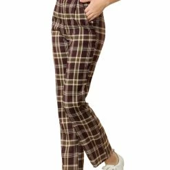 Allegra K Women's Plaid Trousers Pockets Straight Leg Pants 52 Allegra K Women's Plaid Trousers Pockets Straight Leg Pants