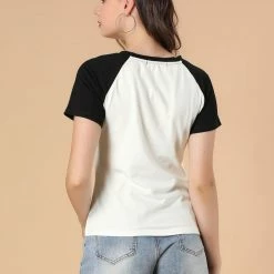 Allegra K Women's Summer Casual Short Sleeve Cartoon Cat Print T-shirt Tee 50 Allegra K Women's Summer Casual Short Sleeve Cartoon Cat Print T-shirt Tee