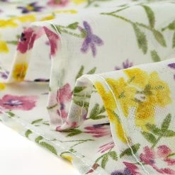 Allegra K Women's Floral A-Line Elastic Back Ruffle Hem Tiered Flowy Midi Skirt