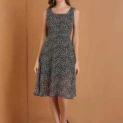 Allegra K Women's Sleeveless Casual Retro Summer Square Neck Print Chiffon Floral Dress 64 Allegra K Women's Sleeveless Casual Retro Summer Square Neck Print Chiffon Floral Dress