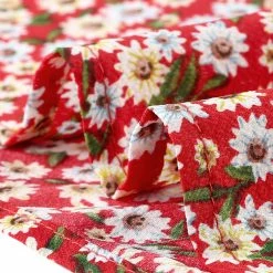 Women Allegra K Floral Print 3/4 Raglan Sleeve Drawstring Round Neck Blouse