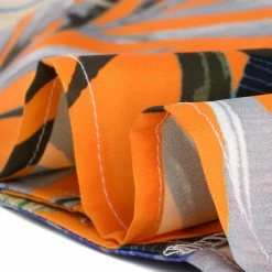 Allegra K Women's Hawaiian Floral Leaves Printed Shirt Short Sleeve Button Down Vintage Beach Top Blouse