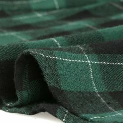 Allegra K 2098 Women Plaids Long Sleeves Belted Mini A Line Shirt Dress