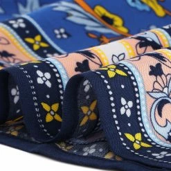 Allegra K Women's Elastic Waist Bohemian Lace Panel Floral Tiered Skirt 15 Allegra K Women's Elastic Waist Bohemian Lace Panel Floral Tiered Skirt