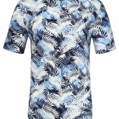 Allegra K Men's Printed Short Sleeves Slim Fit Summer Hawaiian T Shirt Tee