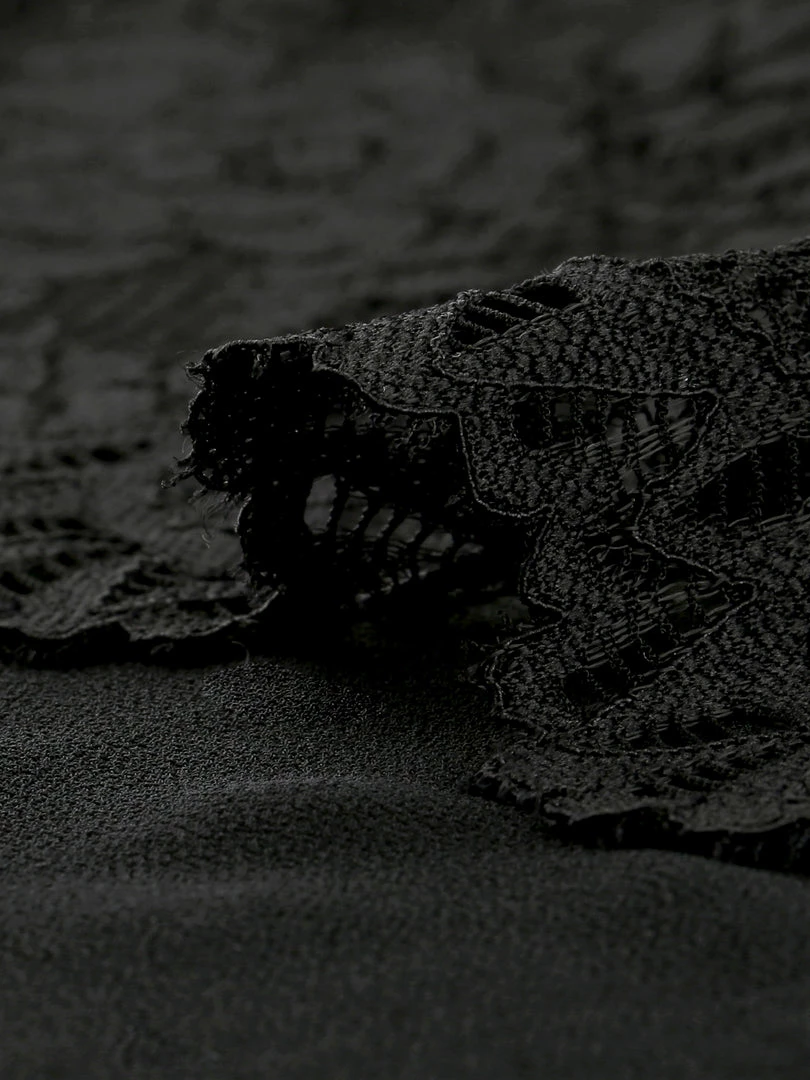 Allegra K Women's Floral Lace See Through Sheer Short Sleeve Hem Layer Top Blouse 15 Allegra K Women's Floral Lace See Through Sheer Short Sleeve Hem Layer Top Blouse