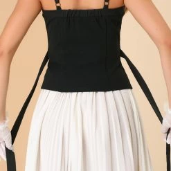 Allegra K Women's Tie Front High Low Hem Spaghetti Strap Casual Tank Top 15 Allegra K Women's Tie Front High Low Hem Spaghetti Strap Casual Tank Top