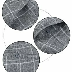 Allegra K Men's Dress Plaid Pants Slim Fit Flat Front Check Business Trouser 31 Allegra K Men's Dress Plaid Pants Slim Fit Flat Front Check Business Trouser