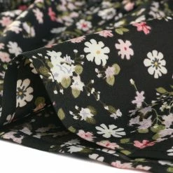 Allegra K Women's Ruffle Hem Flowy Tiered A-Line Floral Midi Skirt