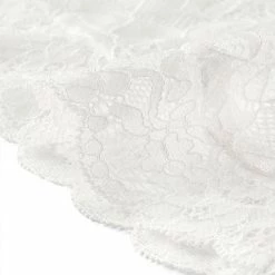 Allegra K Women's Crop Cardigan Scalloped Hem Floral Lace Sheer Shrug Top