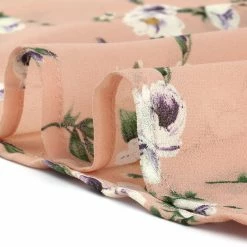 Allegra K Women's Printed Elastic Waist Tiered Ruffle Hem Flowy Midi Skirt