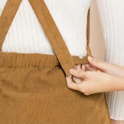 Allegra K Women's Corduroy Mini V Neck A-line Pinafore Bib Overall Dress 54 Allegra K Women's Corduroy Mini V Neck A-line Pinafore Bib Overall Dress