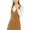 Allegra K Women's Corduroy Mini V Neck A-line Pinafore Bib Overall Dress 2 Allegra K Women's Corduroy Mini V Neck A-line Pinafore Bib Overall Dress