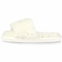 Allegra K Women's Comfy Fuzzy Nonslip Curly Plush Slides Shoes