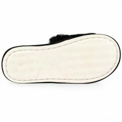 Allegra K Women's Comfy Fuzzy Nonslip Curly Plush Slides Shoes