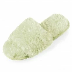 Allegra K Women's Comfy Fuzzy Nonslip Curly Plush Slides Shoes