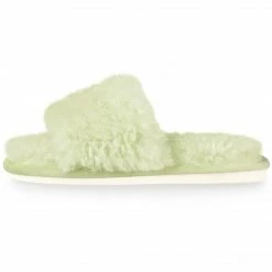 Allegra K Women's Comfy Fuzzy Nonslip Curly Plush Slides Shoes