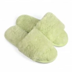 Allegra K Women's Comfy Fuzzy Nonslip Curly Plush Slides Shoes