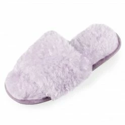 Allegra K Women's Comfy Fuzzy Nonslip Curly Plush Slides Shoes