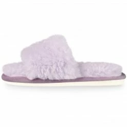 Allegra K Women's Comfy Fuzzy Nonslip Curly Plush Slides Shoes