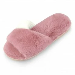 Allegra K Women's Splicing Soft House Shoes Indoor Plush Slides 17 Allegra K Women's Splicing Soft House Shoes Indoor Plush Slides