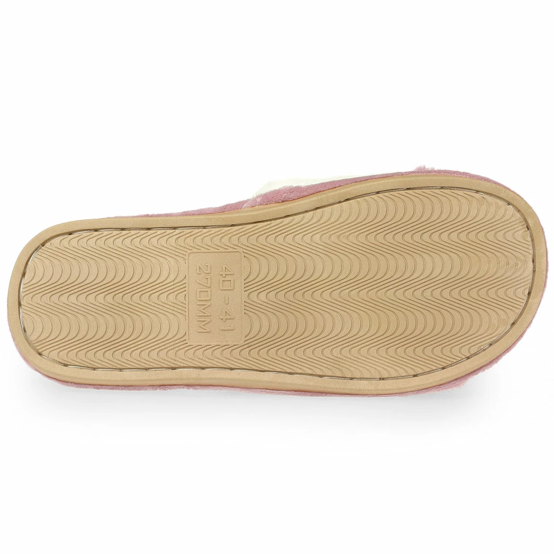 Allegra K Women's Splicing Soft House Shoes Indoor Plush Slides 6 Allegra K Women's Splicing Soft House Shoes Indoor Plush Slides