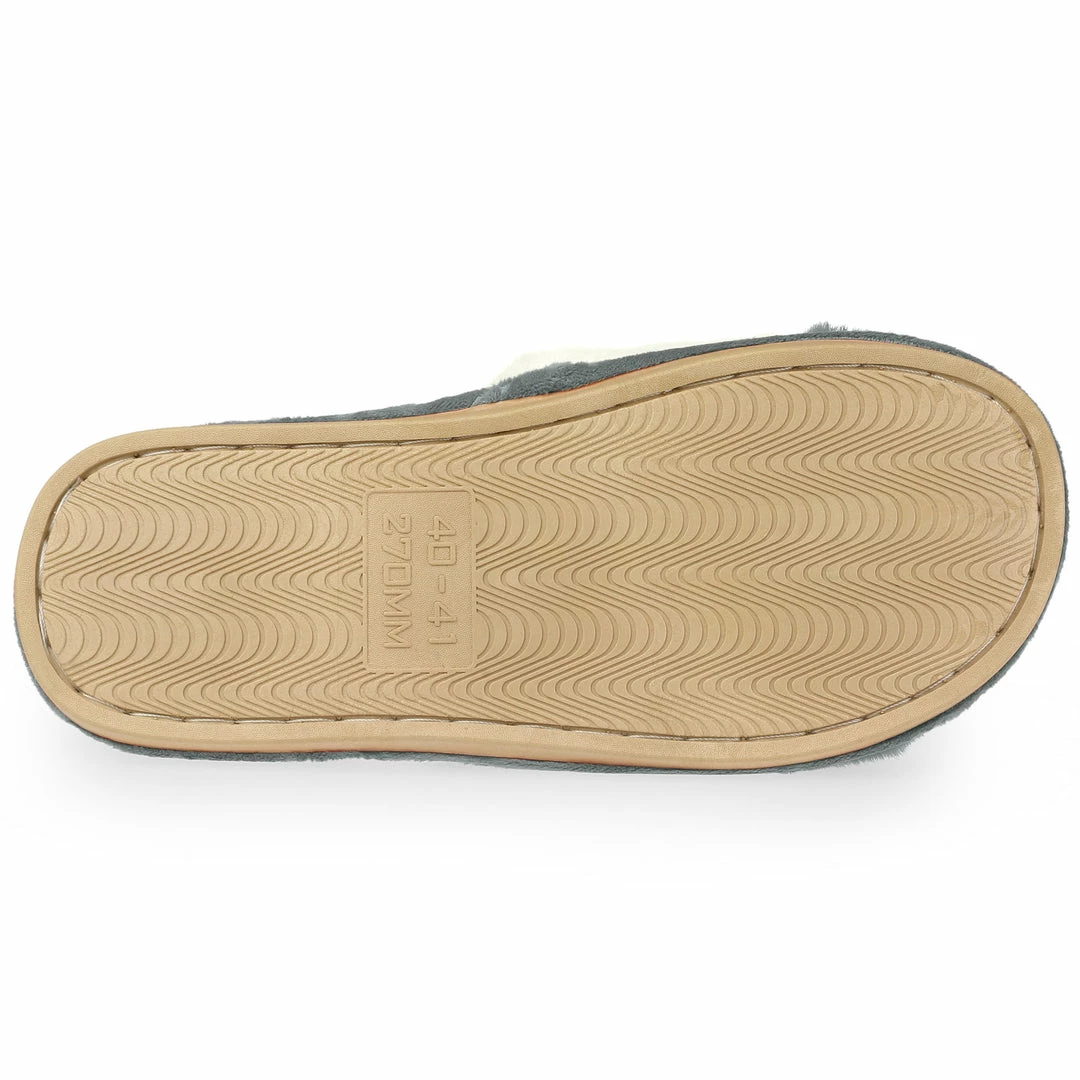 Allegra K Women's Splicing Soft House Shoes Indoor Plush Slides 10 Allegra K Women's Splicing Soft House Shoes Indoor Plush Slides