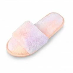Allegra K Shoes Women's Tie Dyed Comfy Nonslip Foam Plush Slides