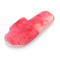 Allegra K Shoes Women's Tie Dyed Comfy Nonslip Foam Plush Slides