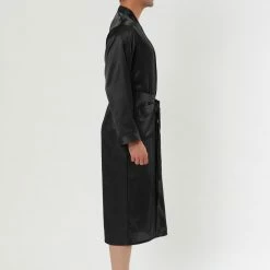 Allegra K Men's Satin Robe Sleep Nightdress Long Sleeve Lounge Sleepwear Pajama Dress Bathrobe 30 Allegra K Men's Satin Robe Sleep Nightdress Long Sleeve Lounge Sleepwear Pajama Dress Bathrobe